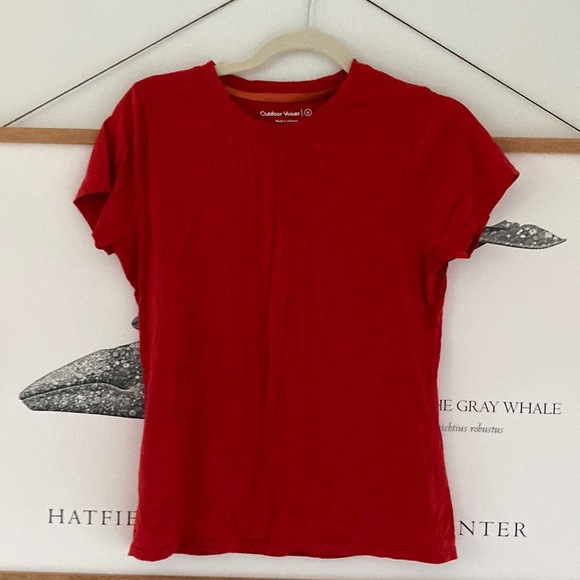 Outdoor Voices Merino Red Tee - Picture 3 of 6